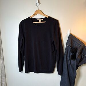 EUC Ava Paige Black Soft Acrylic Crewneck Sweater XL